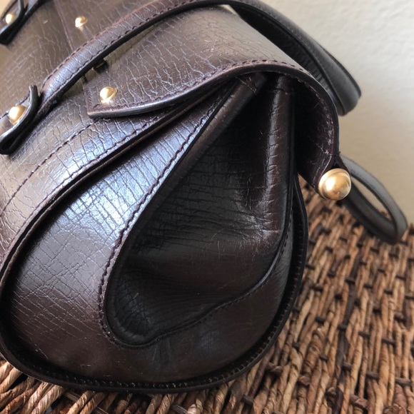 Gucci Crocodile Embossed Leather Bamboo Bullet - Picture 3 of 5